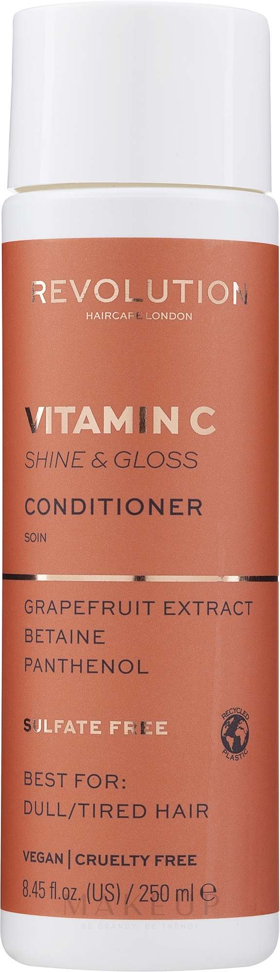 Conditioner für stumpfes Haar mit Grapefruitextrakt, Vitamin C, Betain und Panthenol - Makeup Revolution Vitamin C Shine & Gloss Conditioner — Bild 250 ml