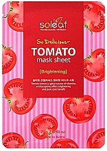 Düfte, Parfümerie und Kosmetik Tuchmaske - Soleaf So Delicious Tomato Mask Sheet