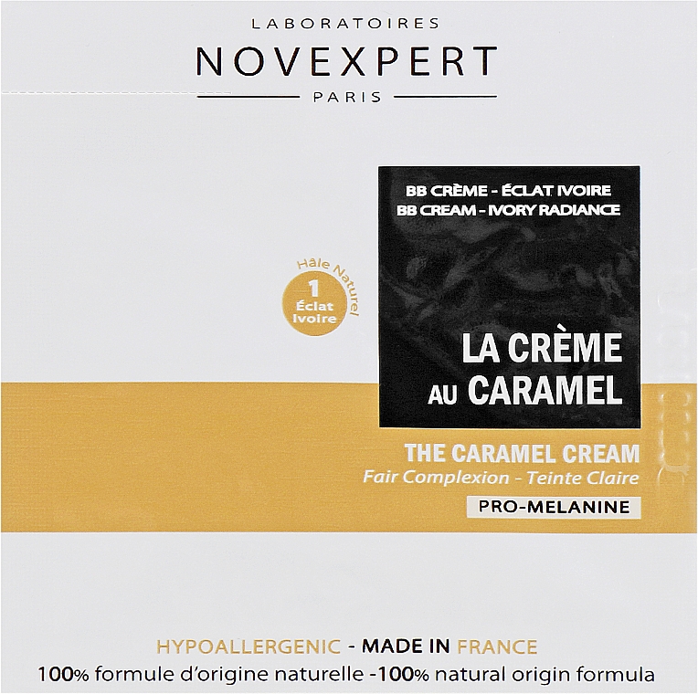 GESCHENK! BB-Creme für helle Haut - Novexpert Pro-Melanin The Caramel Cream (Probe)  — Bild N1