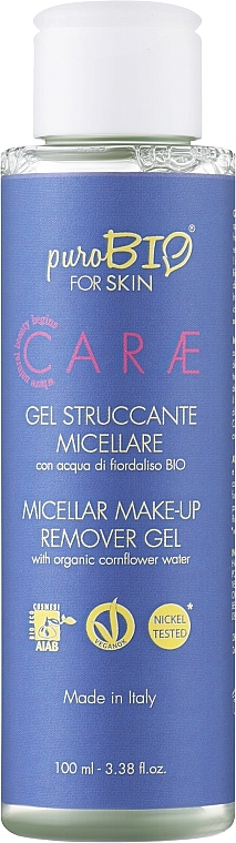 Micellar-Reinigungsgel mit Kornblumenwasser - PuroBio Cosmetics Micellar Make-Up Remover Gel — Bild N1