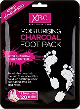 Düfte, Parfümerie und Kosmetik Feuchtigkeitsspendende Fußmaske in Socken - Xpel Marketing Ltd Body Care Moisturising Charcoal Foot Pack