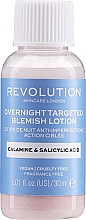 Düfte, Parfümerie und Kosmetik Nachtlotion gegen Hautunreinheiten mit Calamine und Salicylsäure - Makeup Revolution Skincare Overnight Targeted Blemish Lotion