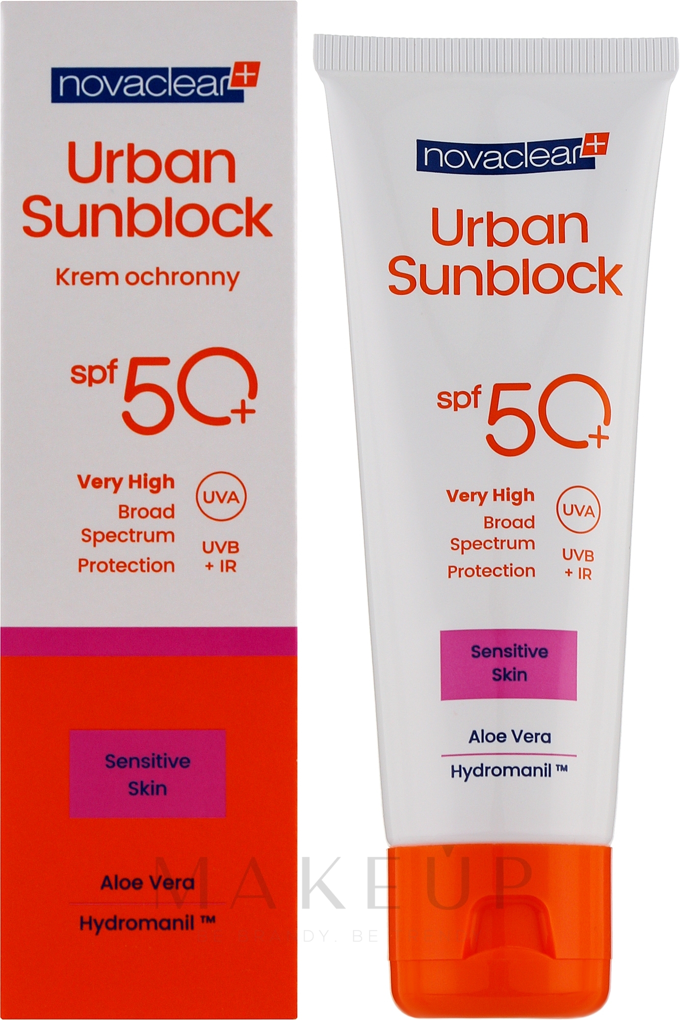 Sonnenschutzcreme für das Gesicht SPF 50+ - Novaclear Urban Sunblock Protective Cream Sensitive Skin SPF 50+ — Foto 40 ml