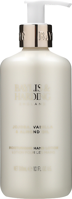 Handpflegeset - Baylis & Harding Jojoba, Vanilla & Almond Oil Hand Care Set (Handseife 300ml + Handlotion 300ml + Handcreme 130ml) — Bild N4