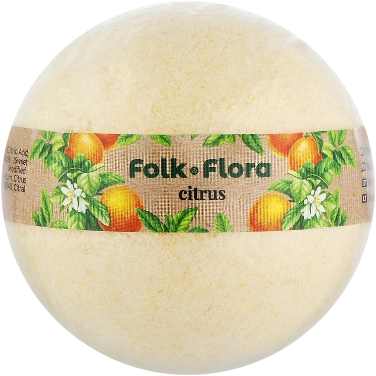 Badebombe Zitrusfrüchte - Folk&Flora Bath Bombs  — Bild N1