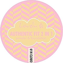 Düfte, Parfümerie und Kosmetik Puder-Foundation - Lovely Authentic Fit 2 in 1