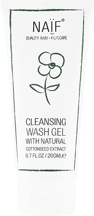 Reinigungsgel für delikate und empfindliche Babyhaut mit Baumwollsamenextrakt - Naif Cleansing Wash Gel