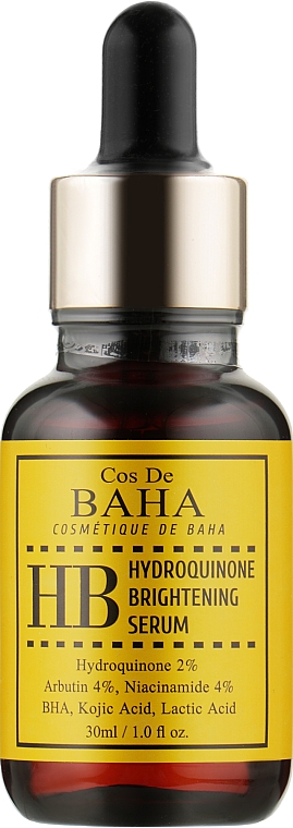 Aufhellendes Gesichtsserum mit Hydrochinon gegen Pigmentflecken - Cos De BAHA Hydroquinone Brightening Serum — Bild N1