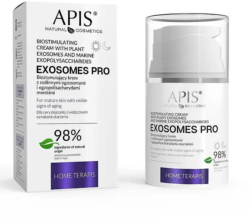 Biostimulierende Creme mit pflanzlichen Exosomen - Apis Professional Exosomes Pro Home Terapis  — Bild N2