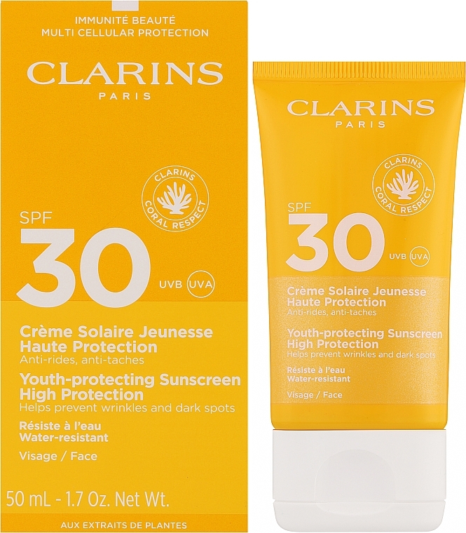 Anti-Falten-Sonnencreme - Clarins Youth-Protecting Sunscreen SPF 30 — Bild N2