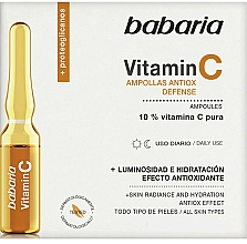 Düfte, Parfümerie und Kosmetik Feuchtigkeitsspendende Gesichtsampullen mit 10% reinem Vitamin C - Babaria Vitamin C Ampoule