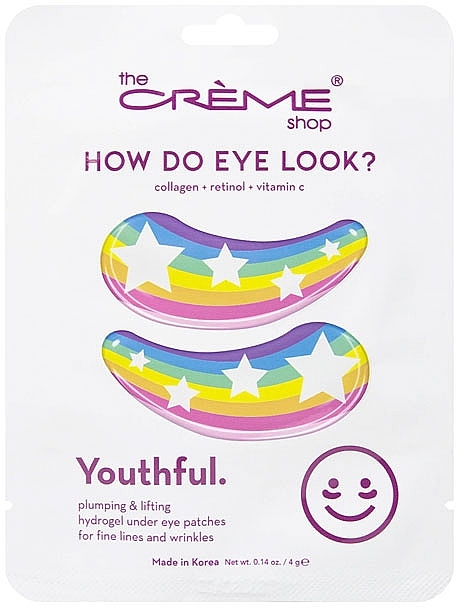 Patches gegen dunkle Augenringe - The Creme Shop Hydrogel Eye Patches How Do Eye Look Vibrant  — Bild N1