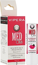 Lippenbalsam Pflege und Farbe - Vipera Med Club No 2 — Bild N2