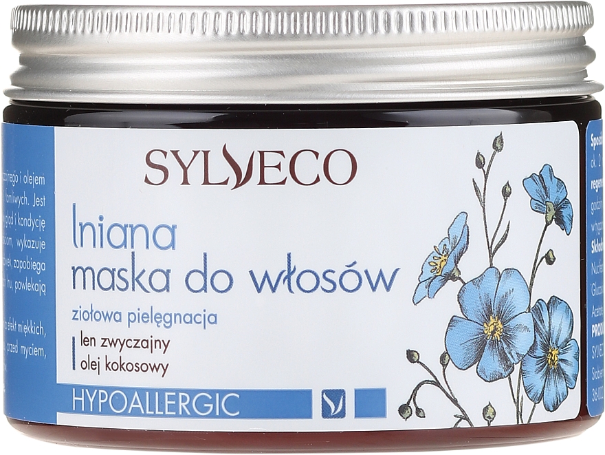 Hypoallergene Haarmaske mit Kokosöl und Leinsamen - Sylveco Flaxseed Hair Mask — Bild N2