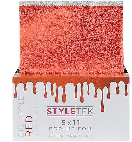 Haarfärbefolie rot - StyleTek — Bild N1