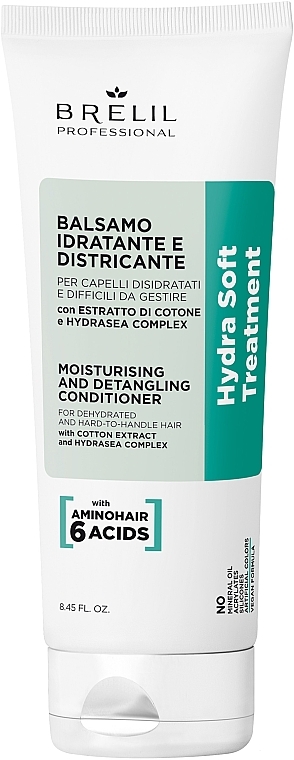 Feuchtigkeitsspendende Haarspülung - Brelil Hydra Soft Treatment Moisturising And Detangling Conditioner — Bild N1