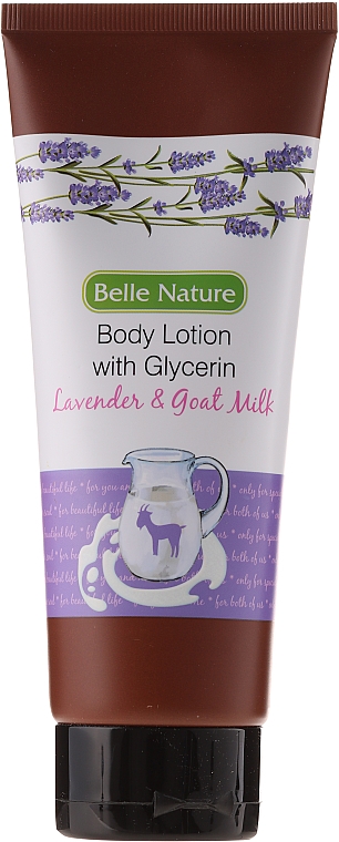 Körperlotion mit Glycerin, Lavendel und Ziegenmilch - Belle Nature Body Lotion With Glycerin Lavender & Goat Milk — Bild N1