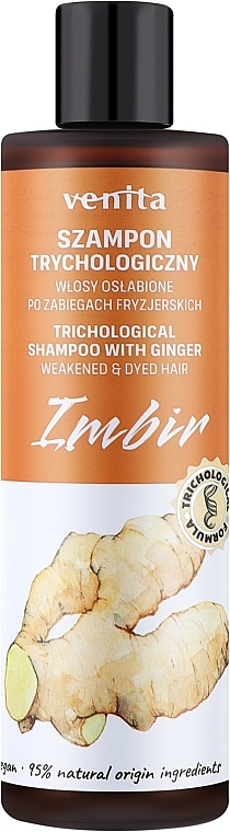 Trichologisches Shampoo gegen Haarausfall - Venita Shampoo With Ginger — Bild N1