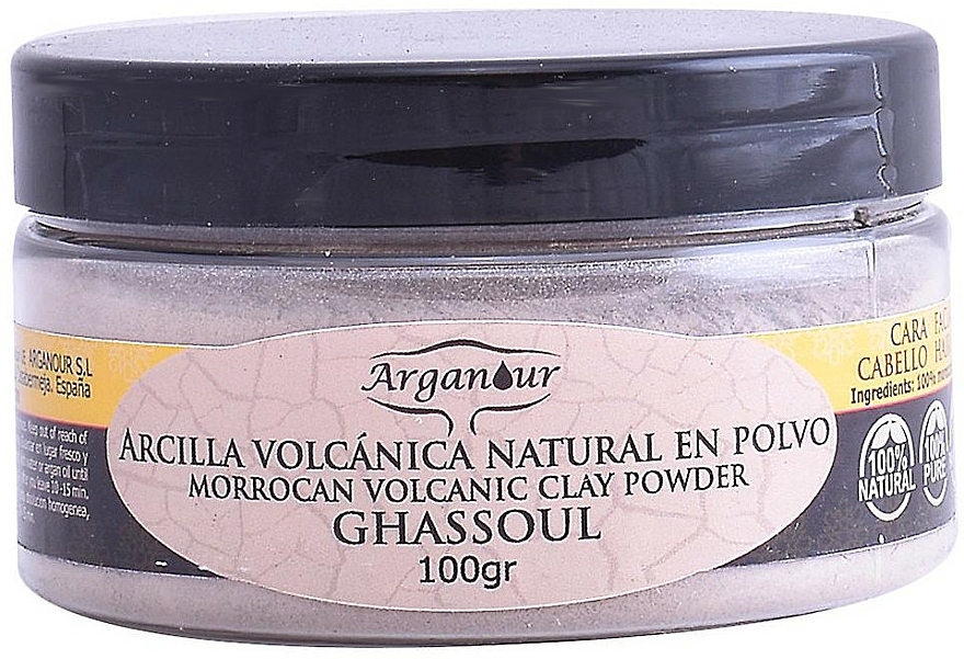 Haar- und Gesichtsmaske mit marokkanischem vulkanischem Ton - Arganour Morrocan Volcanic Clay Powder — Bild N1