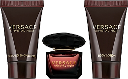 Versace Crystal Noir - Duftset (Eau de Toilette 5ml + Körperlotion 25ml + Duschgel 25ml) — Bild N2