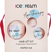 Düfte, Parfümerie und Kosmetik Haarpflegeset - Inebrya Ice Cream Age Therapy Hair Lift Kit Set (Haarshampoo 300ml + Conditioner 300ml)