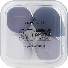 Make-up Schwamm 4 St. schwarzviolett, dunkelviolett, violett, hellviolett - Top Choice 3D Make-up Sponge — Bild N2