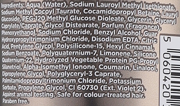 Hochpigmentiertes Silbershampoo - Fudge Clean Blonde Damage Rewind Shampoo — Bild N4