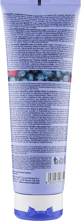 Conditioner für gebleichtes und graues Haar mit Bio-Blaubeere und Milchproteinen - Milk Shake Silver Shine Conditioner — Bild N2