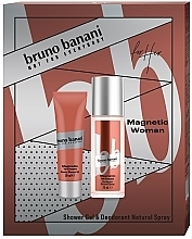 Düfte, Parfümerie und Kosmetik Bruno Banani Magnetic Woman - Körperpflegeset (Duschgel 50 ml + Deodorant 75 ml) 