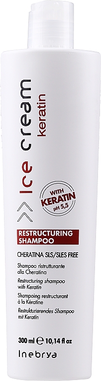 Restrukturierendes Shampoo mit Keratin - Inebrya Ice Cream Keratin Restructuring Shampoo  — Bild N5