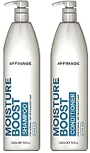 Düfte, Parfümerie und Kosmetik Set - Affinage Moisture Boost Duo (shm/1000ml + cond/1000ml)