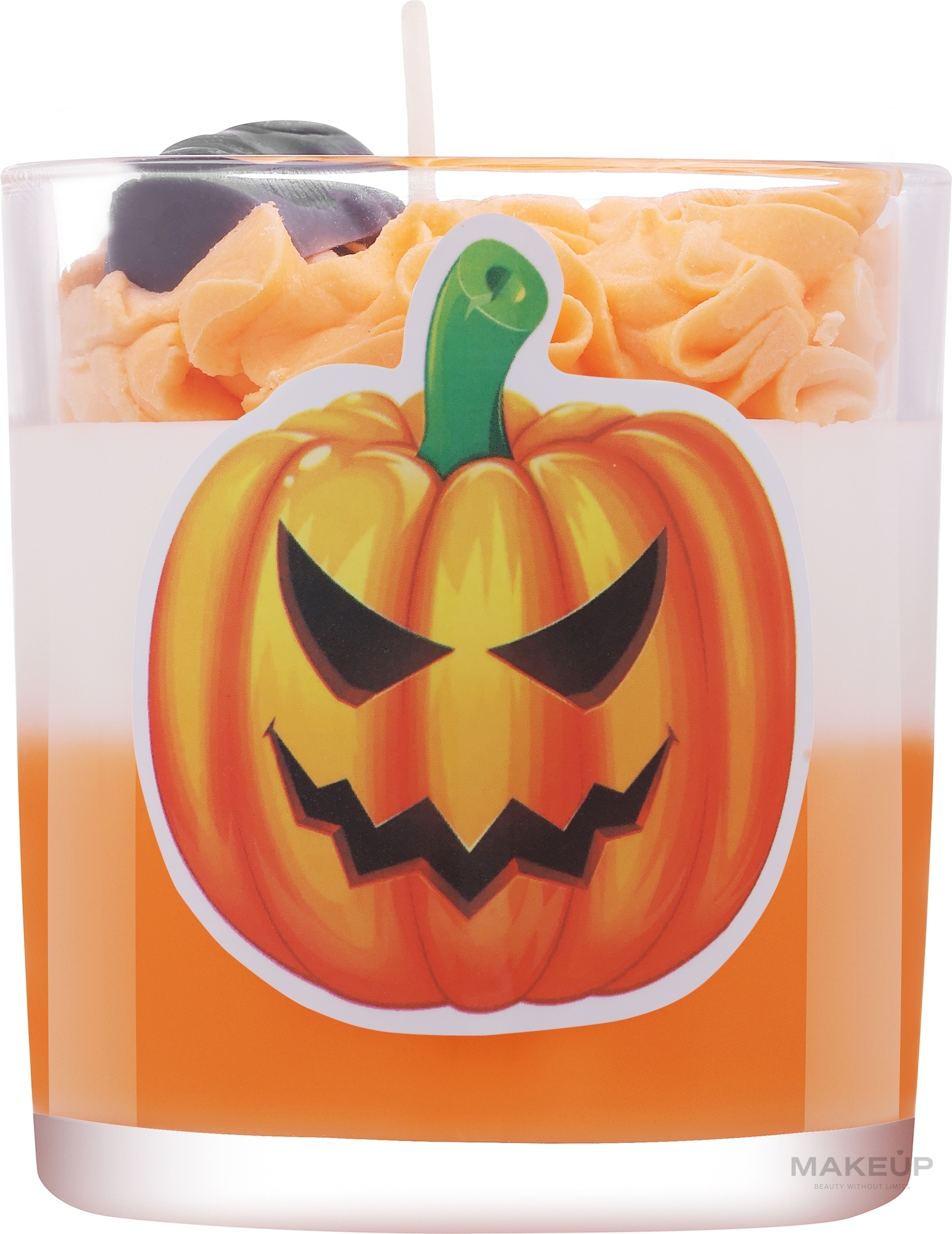 Dekorative Kerze Halloween Kürbis mit schiefem Lächeln  - KaWilamowski Scented Candle  — Bild 230 ml