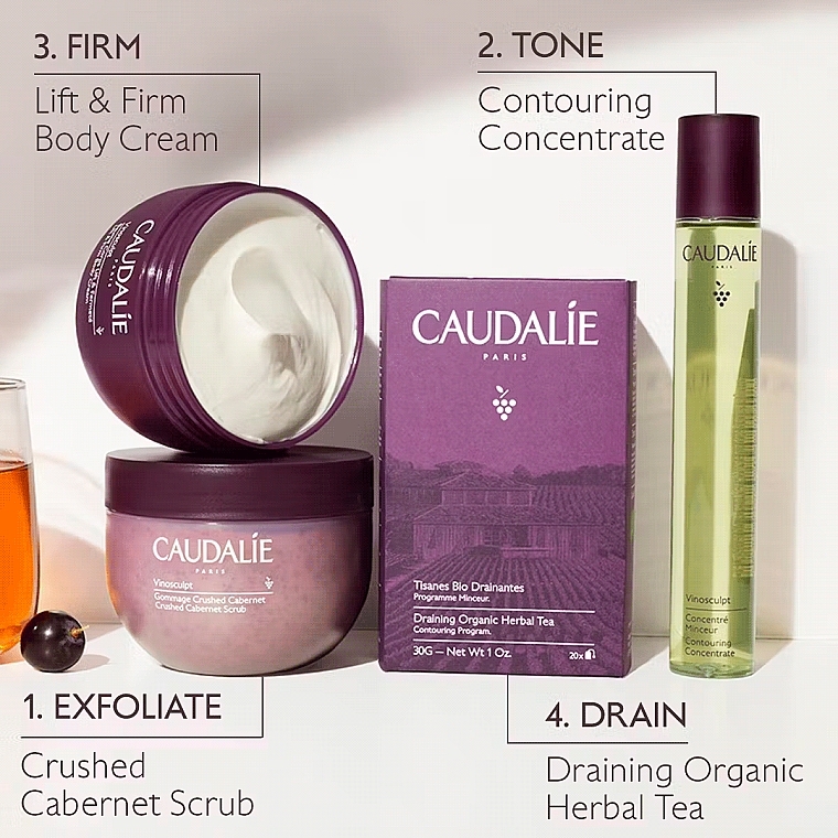 Pflegendes Körperpeeling mit Traubenkernöl und Honig - Caudalie Vinosculpt Crushed Cabernet Scrub — Bild N6