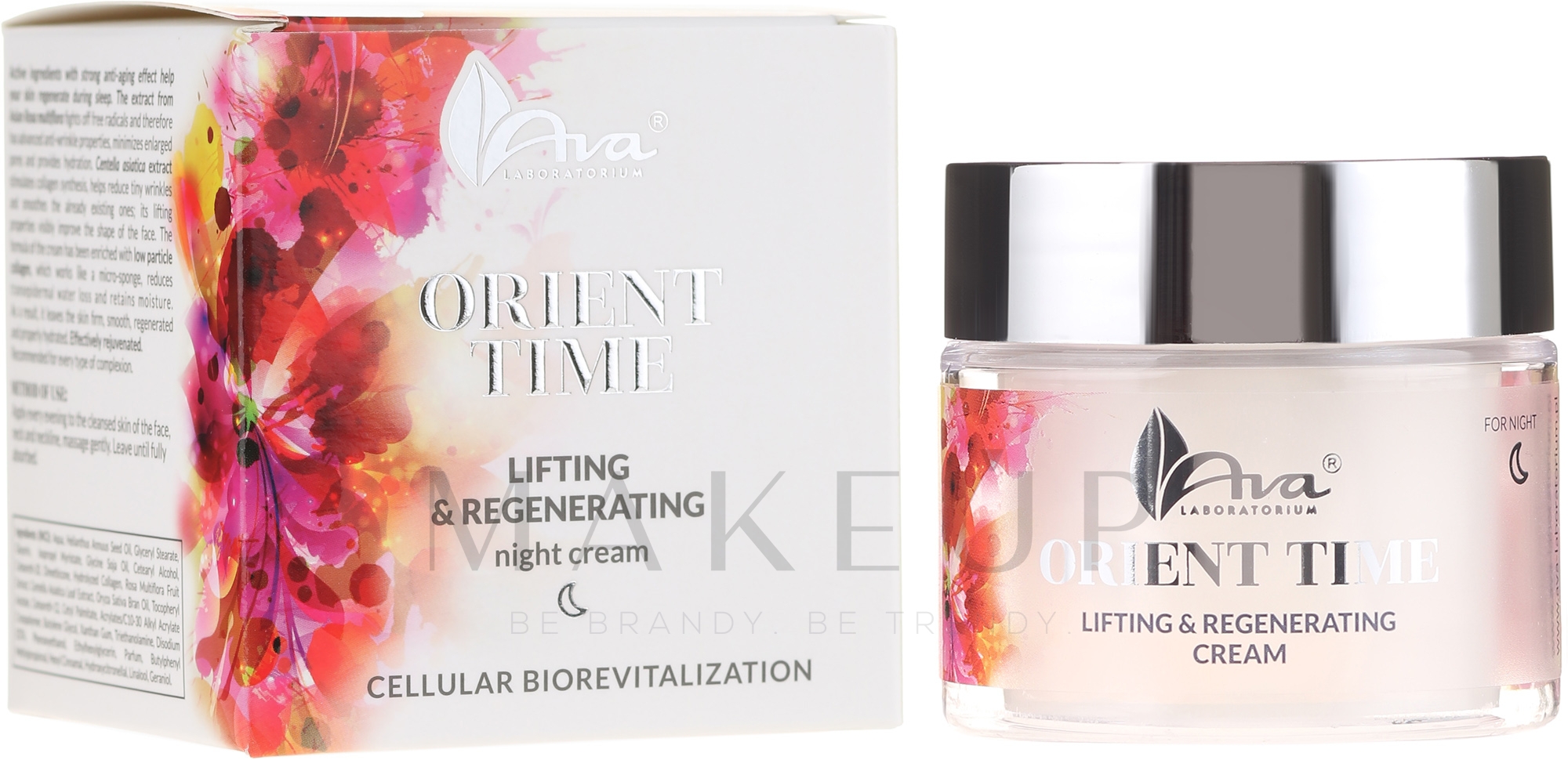 Regenerierende Nachtcreme mit Lifting-Effekt - Ava Laboratorium Orient Time Skin Lifting & Regenerating Night Cream — Bild 50 ml