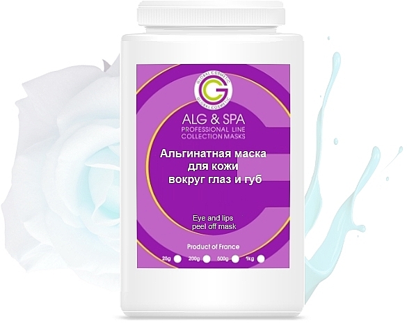 Alginatmaske für die Haut um Augen und Lippen - ALG & SPA Professional Line Collection Masks Eye and Lips Peel off Mask — Bild N1