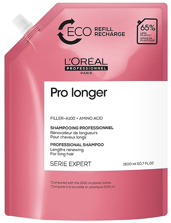 Haarwiederherstellungsshampoo - L'Oreal Professionnel Serie Expert Pro Longer Lengths Renewing Shampoo Eco Refill (Refill) — Bild N1