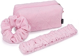 Accessoires-Set für Schönheitsbehandlungen Tender Pouch rosa - MAKEUP Beauty Set Cosmetic Bag, Headband, Scrunchy Pink — Bild N2