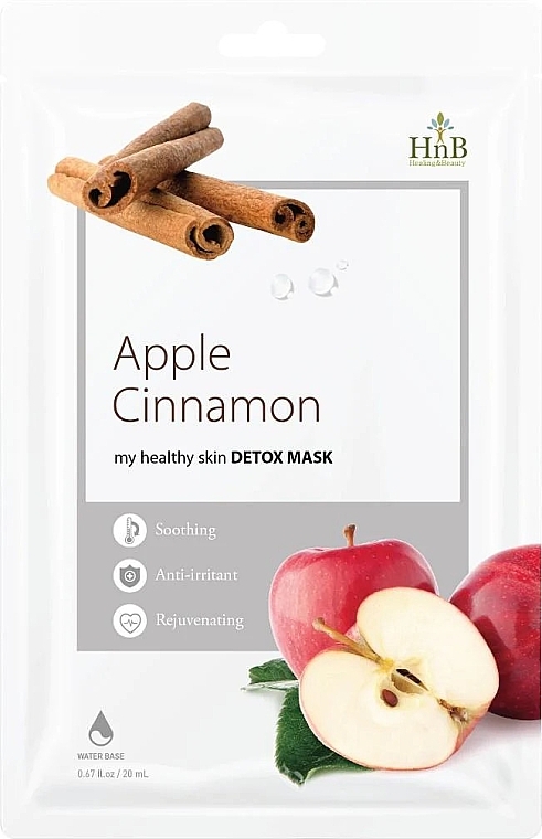 Detox-Maske für das Gesicht Apfel und Zimt - HnB My Healthy Skin Detox Mask Apple Cinnamon — Bild N1