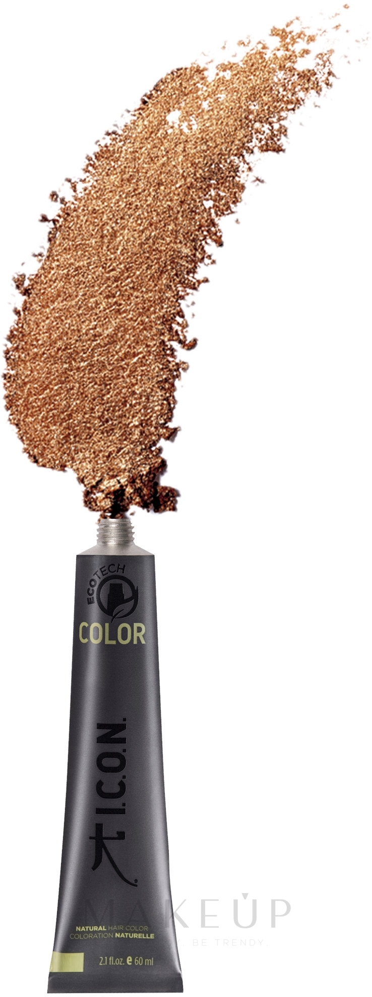 Permanente pflegende ammoniakfreie Cremefarbe für das Haar - I.C.O.N. Ecotech Color Metallics — Bild Bronzed Amber
