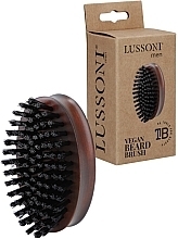 Düfte, Parfümerie und Kosmetik Bartbürste mit veganen Borsten - Lussoni Men Vegan Beard Brush Oval