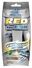 Einwegrasierer für Männer 12 St. - Mattes Red For Man Exclusive  — Bild N1