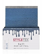 Düfte, Parfümerie und Kosmetik Perforierte Folie 5x11 blau 500 St. - StyleTek Into The Blue Coloring Foil 
