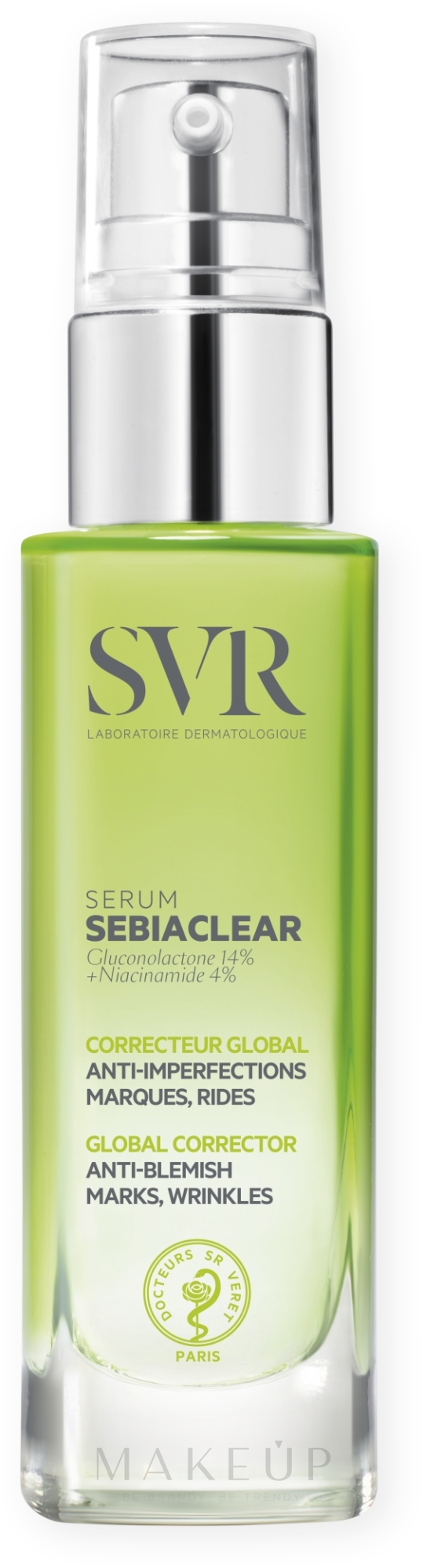 Korrigierendes, feuchtigkeitsspendendes und glättendes Gesichtsserum für fettige und Mischhaut - SVR Sebiaclear Serum — Bild 30 ml