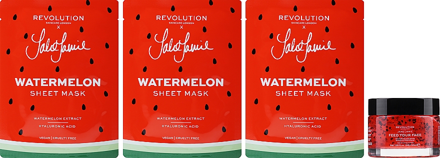 Gesichtspflegeset - Revolution Skincare Jake-Jamie Winter Watermelon Colection  — Bild N3