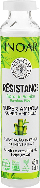 Haarampulle Bambus & Alanin - Inoar Resistance Bamboo Fiber Super Ampoule — Bild N1