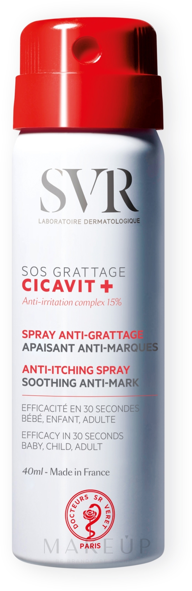 Beruhigendes Körperspray gegen Juckreiz - SVR Cicavit+ SOS Itching — Bild 40 ml