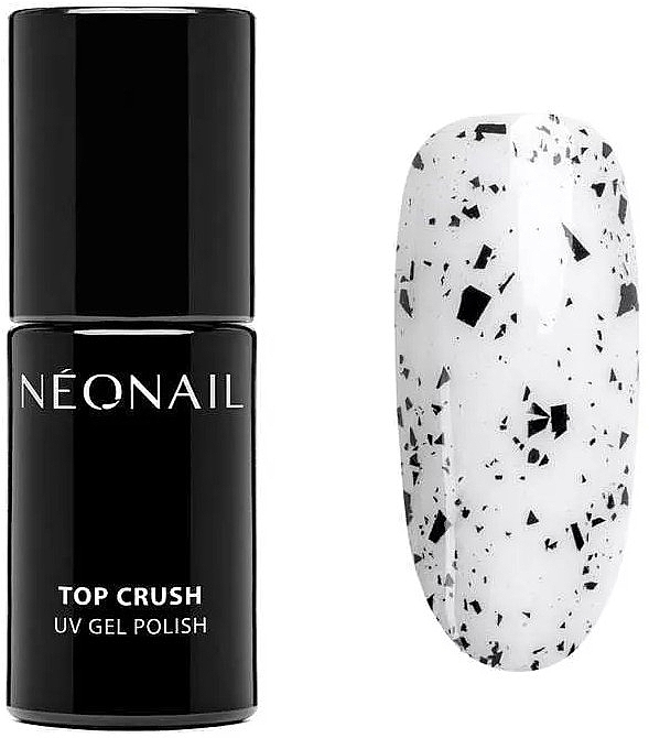 Nagelüberlack - NeoNail Professional UV Gel Polish Top Crush Black Gloss — Bild N1