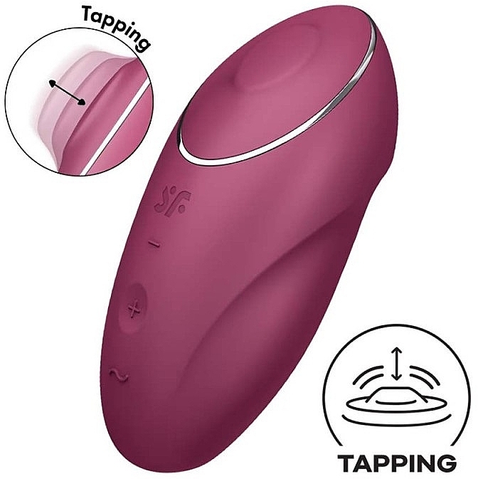 Klitorisstimulator rot - Satisfyer Tap & Climax 1 Red — Bild N2