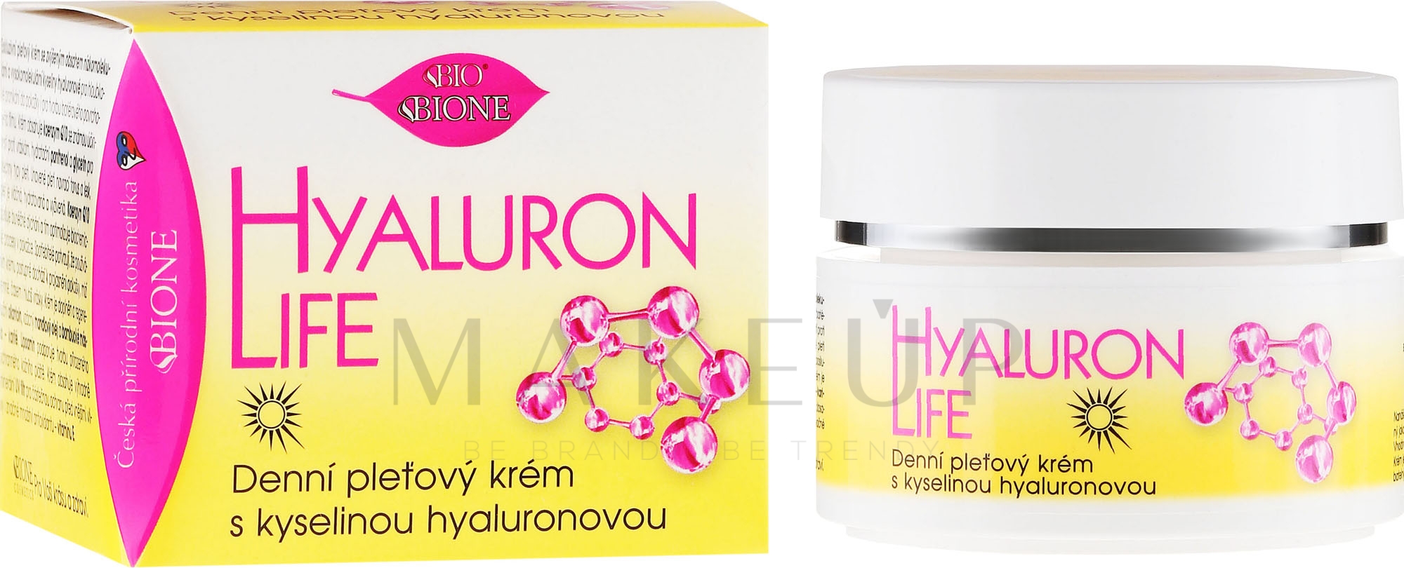 Feuchtigkeitsspendende Tagescreme mit Hyaluronsäure - Bione Cosmetics Hyaluron Life Day Cream With Hyaluronic Acid — Bild 51 ml