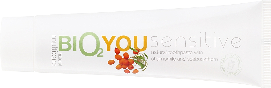 Natürliche Zahnpasta mit Sanddorn, Kamille und Aloe vera für empfindliche Zähne - Bio2You Sensitive Natural Toothpaste — Bild N2